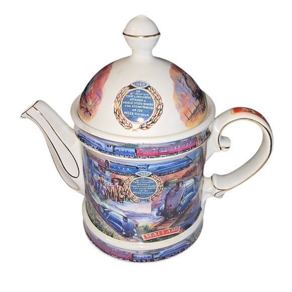 MALLARD‎ Railroad Train LOCOMOTIVE James Sadler TEAPOT - Picture 1 of 11